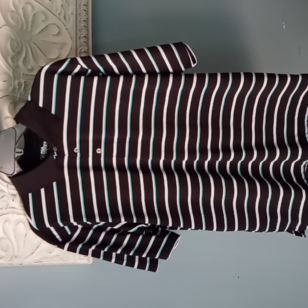 PGA TOUR Striped Polo